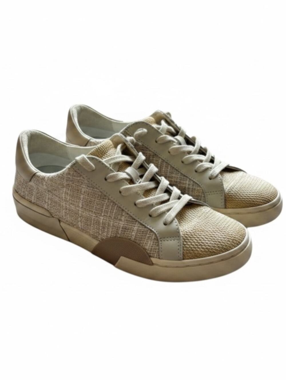 Dolce Vita Beige Tweed Lace Up Sneakers Women’s Size 7.5